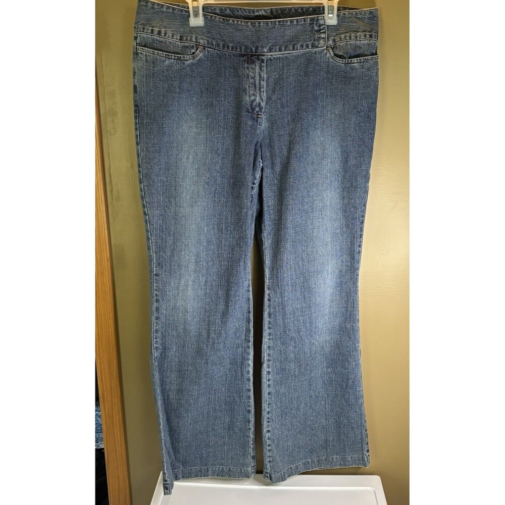 Venezia Jeans Clothing Company Wide Leg Trouser Jeans Women’s Size 16 99% Cotton